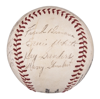 1943 St Louis Cardinals National League Champions Team Signed Baseball With 20 Signatures Including Musial, Walker, Cooper & Southworth (PSA/DNA)